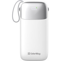 Батарея універсальна ColorWay 50 000 mAh Powerful (USB QC3.0 + USB-C Power Delivery 22.5W) (CW-PB500LPA4WT-PDD) Diawest