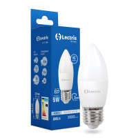 Лампочка Lectris С37 9W 4000K 220V E27 (1-LC-1306) Diawest