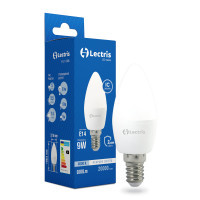 Лампочка Lectris С37 9W 4000K 220V E14 (1-LC-1305) Diawest