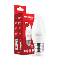 Лампочка Vestum C37 6W 4100K 220V E27 (1-VS-1301) Diawest