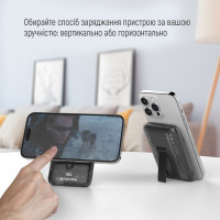 Батарея універсальна ColorWay 10 000 mAh 15W MagSafe (USB QC3.0 + USB-C PD 22.5W) (CW-PB100LPA3BK-WPDD) Diawest