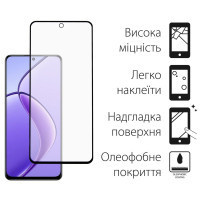Скло захисне Dengos Full Glue Realme 12 5G (black) (TGFG-356) Diawest