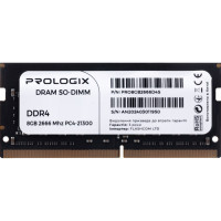 Модуль пам'яті для ноутбука SoDIMM DDR4 8GB 2666 MHz Prologix (PRO8GB2666D4S) Diawest