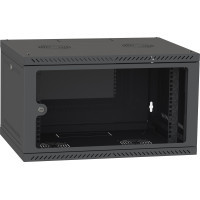 Шафа настінна Ipcom 6U, 600*350, RAL9005 (СН-6U-060х035-ДС-9005) Diawest
