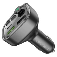 FM модулятор BOROFONE BC48 Broad 2 USB, USB Type-C Black (BC48B) Diawest