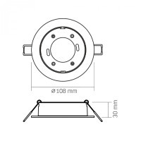 Світильник точковий Videx VL-SPF27R-B Diawest
