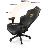 Крісло ігрове Anda Seat Phantom 3 Size L Black/Gold (AD18Y-06-B-PV/C) Diawest