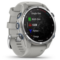 Смарт-годинник Garmin Descent Mk3, 43mm, Passvtd Steel/Fog Gry, Dive Computer, GPS дайвінг комп'ютер (010-02753-04) Diawest
