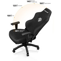 Крісло ігрове Anda Seat Phantom 3 Fabric Size L Black (AD18Y-06-B-F) Diawest