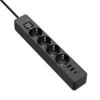 Мережевий фільтр живлення ColorWay CW-CHE432PDB, 4 розетки/3USB 2M (CW-CHE432PDB) Diawest