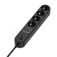 Мережевий фільтр живлення ColorWay CW-CHE44PDB, 4 розетки/4USB 2M (CW-CHE44PDB) Diawest