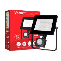 Прожектор Vestum LED з датчиком руху 30W 2 900Лм 6500K 175-250V IP65 (1-VS-3011) Diawest
