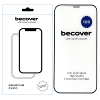 Скло захисне BeCover Apple iPhone 12 Pro 10D Black (711512) Diawest