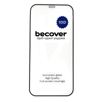 Скло захисне BeCover Apple iPhone 12 Pro 10D Black (711512) Diawest