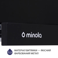 Витяжка кухонна Minola HTL 6614 BL 1000 LED (HTL6614BL1000LED) Diawest