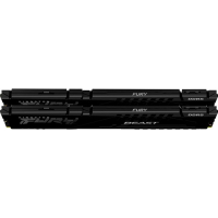 Модуль пам'яті для комп'ютера DDR5 32GB (2x16GB) 6000 MHz Beast Black XMP Kingston Fury (ex.HyperX) (KF560C30BBK2-32) Diawest