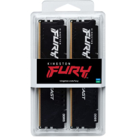 Модуль пам'яті для комп'ютера DDR5 32GB (2x16GB) 6000 MHz Beast Black XMP Kingston Fury (ex.HyperX) (KF560C30BBK2-32) Diawest