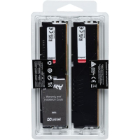 Модуль пам'яті для комп'ютера DDR5 32GB (2x16GB) 6000 MHz Beast Black XMP Kingston Fury (ex.HyperX) (KF560C30BBK2-32) Diawest