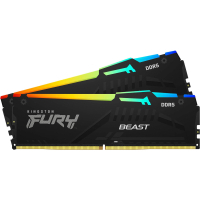 Модуль пам'яті для комп'ютера DDR5 64GB (2x32GB) 6000 MHz Beast RGB EXPO Kingston Fury (ex.HyperX) (KF560C30BBEAK2-64) Diawest