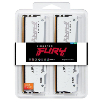 Модуль пам'яті для комп'ютера DDR5 64GB (2x32GB) 6000 MHz Beast White RGB EXPO Kingston Fury (ex.HyperX) (KF560C30BWEAK2-64) Diawest