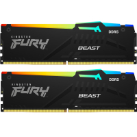 Модуль пам'яті для комп'ютера DDR5 64GB (2x32GB) 6400 MHz Beast RGB XMP Kingston Fury (ex.HyperX) (KF564C32BBAK2-64) Diawest