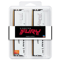 Модуль пам'яті для комп'ютера DDR5 64GB (2x32GB) 6400 MHz Beast White EXPO Kingston Fury (ex.HyperX) (KF564C32BWEK2-64) Diawest