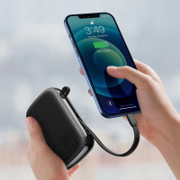 Батарея універсальна Baseus Qpow 20000mAh 20W PD/3.0 QC/3.0 USB+TypeC+Lightning (PPQD-H01 / 1283126558948) Diawest