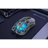 Мишка GravaStar Mercury M1 Pro magnesium alloy body BT/WL/USB-A 4K RGB Battle-Worn (GRAVASTARM1PRO_WSM) Diawest