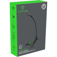 Мікрофон Vertux VertuMic-1 LED USB Black (vertumic-1.black) Diawest