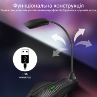 Мікрофон Vertux VertuMic-1 LED USB Black (vertumic-1.black) Diawest