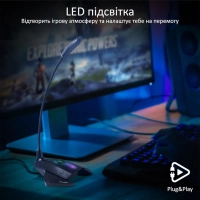 Мікрофон Vertux VertuMic-1 LED USB Black (vertumic-1.black) Diawest