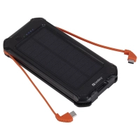 Батарея універсальна Sandberg 10000 mAh, Solar:5V/250mA, power-through, IP54, flashlight (420-72) Diawest