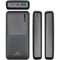 Батарея універсальна RivaCase 20000mA, PD/18W, QC/3.0/18W (RIVAPOWER VA2571 (Black)) Diawest