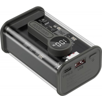 Батарея універсальна Gembird 9000mAh, QC3.0, Transparent (PB09-TQC3-01) Diawest