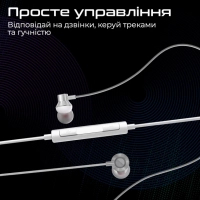 Навушники Promate Vibe-LT White (vibe-lt.white) Diawest