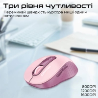 Мишка Promate Ken Wireless/Bluetooth Pink (ken.pink) Diawest