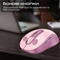 Мишка Promate Ken Wireless/Bluetooth Pink (ken.pink) Diawest