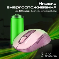 Мишка Promate Ken Wireless/Bluetooth Pink (ken.pink) Diawest