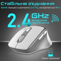 Мишка Promate Samit Wireless White (samit.white) Diawest