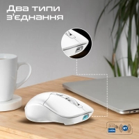 Мишка Promate Samo Wireless/Bluetooth White (samo.white) Diawest