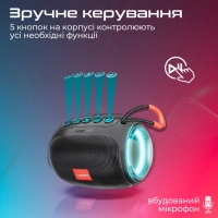 Акустична система Promate Capsule-3 Black (capsule-3.black) Diawest