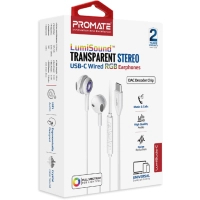 Навушники Promate LumiBuds-C Silver (lumibuds-c.silver) Diawest