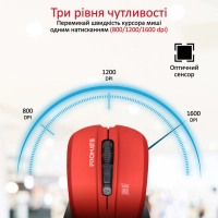 Мишка Promate Contour Wireless Red (contour.red) Diawest