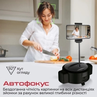 Веб-камера Promate Vision-HD з функцією гучного зв'язку Black (vision-hd.black) Diawest