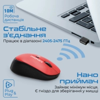 Мишка Promate Tracker Wireless Red (tracker.red) Diawest