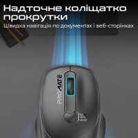 Мишка Promate UniGlide Wireless Black (uniglide.black) Diawest