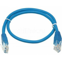 Патч-корд 1м, UTP, cat.5e, CU, 24AWG, blue Kingda (KD-PAUT3100BU) Diawest
