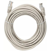 Патч-корд 15м, UTP, cat.5e, CU, 24AWG, grey Kingda (KD-PAUT31500GY) Diawest