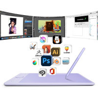 Графічний планшет Parblo Intangbo S Violet (INTANGBOSP) Diawest