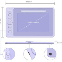 Графічний планшет Parblo Intangbo S Violet (INTANGBOSP) Diawest